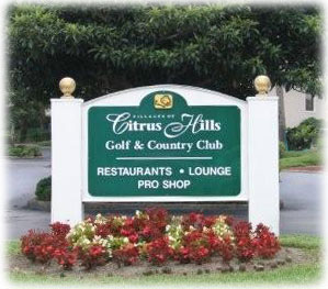 Citrus Hills Golf Sign